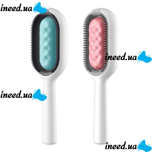 Універсальна щітка Pet Cleaning Hair LY-364 для сухого і вологого вичісування собак і котів, гребінець для грумінгу тварин з відсіком для води