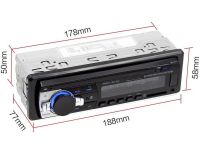 Universal Bluetooth Pioneer JSD-520 Bluetooth Car stereo player with USB and SD, Car stereo player with remote control in the car Black
