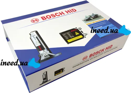 Set of xenon Bosch H3 HID 5000K 35W 12V with ignition boxes and lamps, set of xenon lamps for headlights in car White