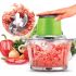 Electric Chopper with Two-tier Blade Leomax Zipper Green ZS-8986 300w 6 in 1 Universal Kitchen Blender Green Chopper Blender