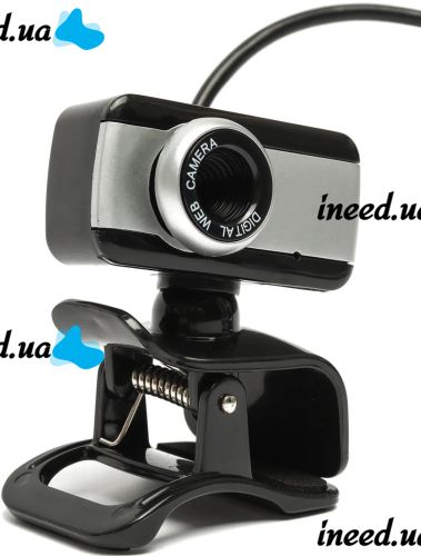 Провідна веб камера з мікрофоном Digital HD Camera RD517 640х480 універсальна зовнішня USB веб-камера на прищіпці для ПК комп'ютера і ноутбука Чорна