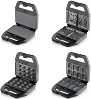 Electric sandwich maker Bitek BT-551 1800W with 8 removable molds sandwich maker, grill, waffle maker, nut maker with non-stick coating from mains 220V