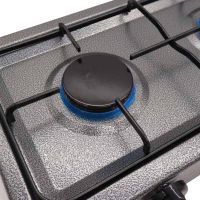 Настільний газовий таганок Domotec MS-6602 на 2 конфорки для їжі, двоконфорочна газова плита настільна варильна поверхня для балонного газу
