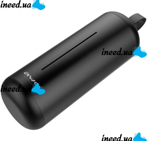 Бездротові Bluetooth навушники з кейсом Awei T5 Black вакуумні навушники-гарнітура з шумозаглушенням і мікрофоном блютуз в чохлі док-станція чорні