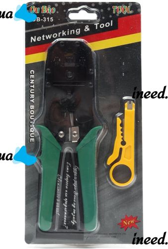 Crimping and stripping pliers RJ45 OB-315 crimping pliers tool, stripper for network cable, Internet, fiber optic insulation puller