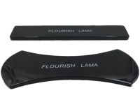 Car Silicone Holder Velcro Phone Stand Flourish Lama Black 2in1, Car Holder Pad for Car Dashboard Black