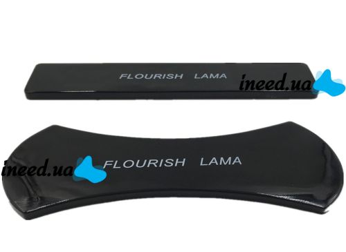Car Silicone Holder Velcro Phone Stand Flourish Lama Black 2in1, Car Holder Pad for Car Dashboard Black