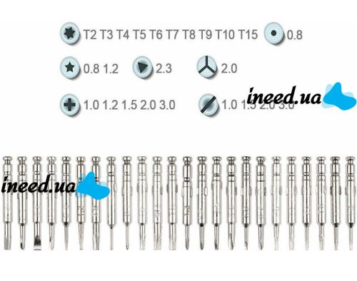 A set of screwdrivers with magnetic bits 25 in 1 set of tools for repairing and disassembling phones electronics mini screwdrivers for a radio master in a case