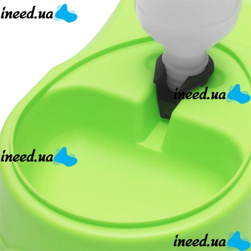 Миска для собак і котів Pet Feeder з поїлкою 2 в 1, автоматична Пластикова годівниця для домашніх тварин c дозатором, диспенсером для води