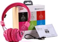 Wireless Bluetooth Stereo Headphones Nia X5SP Foldable Stereo Headphones 5 in 1 with Microphone, MP3 Player, Bluetooth FM Radio, Speaker for Phone