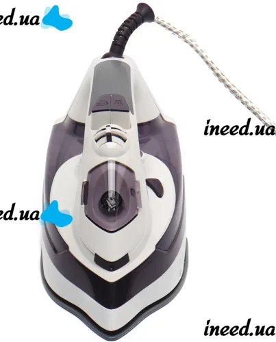 Operatec OP-1005 2200W handheld steam iron with ceramic soleplate and steam regulator for ironing and steaming clothes from mains Purple