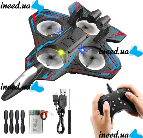Aircraft K-8 Radio-Controlled Plane with Battery, Remote Control, and LED Lights—a radio-controlled toy fighter jet for ages 14 and up