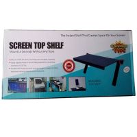 Тримач підставка на телевізор Screen Top Shelf, регульована навісна полиця, кріплення для монітора, універсальний тримач-підставка для TV