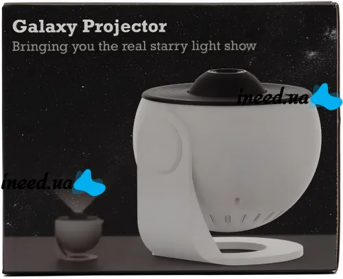 Проектор звездного неба Galaxy Projector 360° Akenori PG-2000 светодиодный ночник с таймером, домашний планетарий 13 космических картриджей Черный