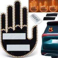 LED Hand Fun Gesture Hand LED-palm with Velcro gestures with backlight, car sign on the rear window in the car interior with remote control
