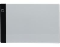 A4-F-USB Light Graphics Tablet for Drawing and Copying with LED Backlight, LED Drawing Board 3 Brightness Modes from USB Black