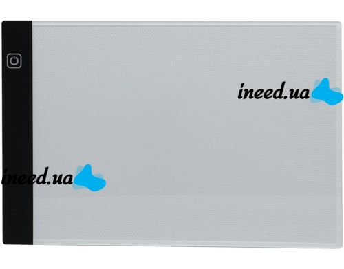 A4-F-USB Light Graphics Tablet for Drawing and Copying with LED Backlight, LED Drawing Board 3 Brightness Modes from USB Black