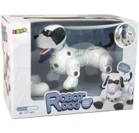 Радиуправляемая игрушка робот собака RobotDog Play Kingdom 777-602 с пультом в виде часов, Интерактивная собачка с реагированием на прикосновения