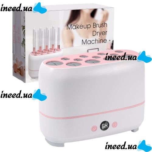 Silicone Nail Brush Dryer Makeup Brush Dryer Machine LY-610 12 Holes USB Stand for Drying and Storing Brushes with Thermal Control