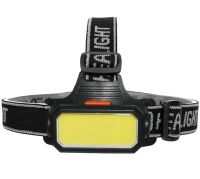 Налобний акумуляторний ліхтарик Bailong BL-5120 70 COB LED з білим і червоним світлом, Світлодіодний ліхтар з кріпленням на голову 6 режимів Чорний