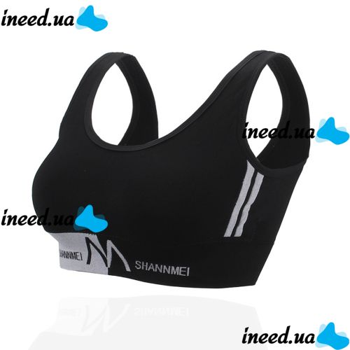 Спортивний топ Shoulder Sports Suit Shannmei ABC888, безшовний бюстгальтер, ліфчик пуш-ап з м'якими чашками для спорту, тренувань, Shanmei