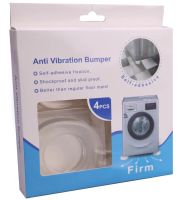 Антивибрационные подставки 4 штуки Anti Vibration Bumper Firm A-69 для стиральной машины Противоскользящие опоры для мебели техники AND815 Прозрачные