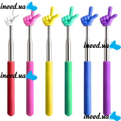 Bambi PCM-205 Pick-me 21-69 cm telescopic finger pointer for teacher, Folding retractable finger wand arm for presentations