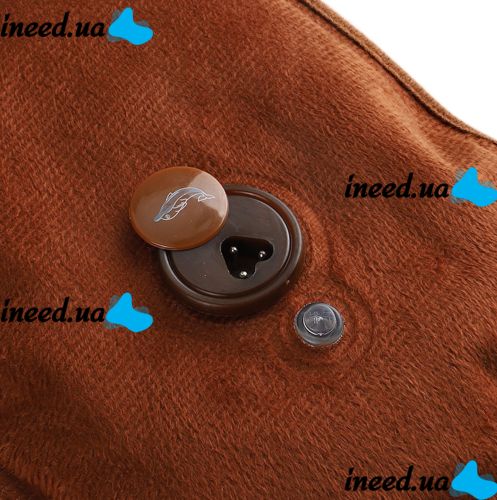 Электрическая водяная грелка Hot Water Bag HD-03 для согревания рук 500W Плюшевая мягкая муфта электрогрелка с подогревом 34х24 см от сети Коричневая