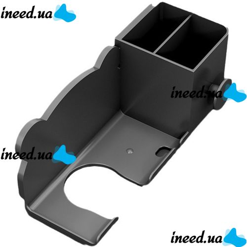 Настенный держатель полка Storage Shelf QJ-996 для фена и штекера с отсеком для хранения ванных принадлежностей, Органайзер в ванную на липучке