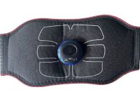 Electric Abdominal Stimulator Belt Abdominal Toning Belt NY-82, Massager Myostimulator W24 for Abdominal Muscles with 6 Modes from USB Black