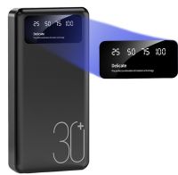 Charger UMB Power Bank 30000 mAh Martec Delicate 2xUSB with Flashlight, Portable Battery Powerbank External Battery Charging for Phone