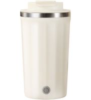 Автоматична чашка мішалка з кришкою Self Stirring Coffee Cup AND945 400 мл з міксером для розмішування кави та чаю, Термокружка з автосмешиванием
