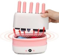 Silicone Nail Brush Dryer Makeup Brush Dryer Machine LY-610 12 Holes USB Stand for Drying and Storing Brushes with Thermal Control