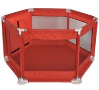 Bambi M1340 folding playpen with mosquito net for children's play, DreamToys Hexagonal ball dry pool with fence for toddlers
