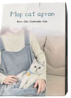 Підвісна нагрудна сумка кенгуру MOP Cat Apyon для перенесення кішок і собак до 7.5 кг, флісовий фартух переноска для котів і дрібних тварин Сірий