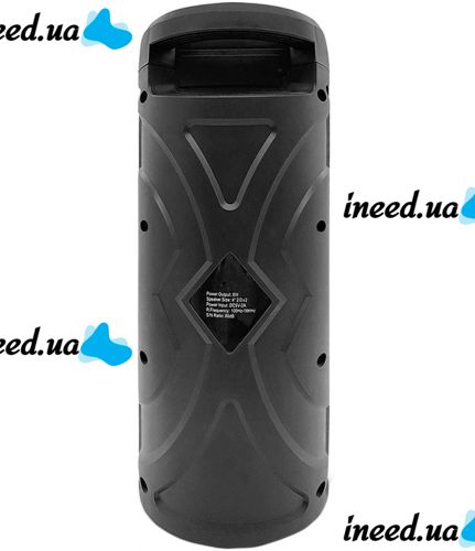 Бездротова Bluetooth колонка динамік SoonBox S4403 з LED підсвічуванням 10W і мікрофоном, акумуляторна блютуз акустика караоке USB SD FM AUX Чорна