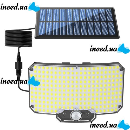 Вуличний настінний світильник Solar Wall Lamp BL - 234 SMD LED на сонячній батареї з датчиком руху, акумуляторний ліхтар IP65 HA - 110 на стіну