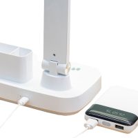 Настольная сенсорная лампа Digad 1963 с Power bank USB на аккумуляторе 5W 6000 mah, Складная аккумуляторная LED лампа фонарь 48LED 3 режима