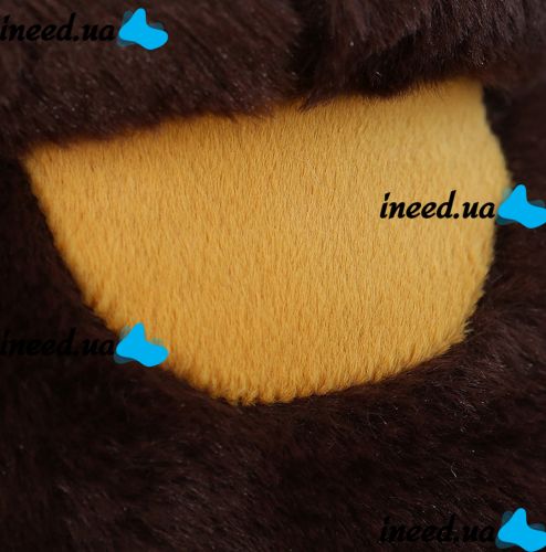 Children's Soft Toy Cheburashka 25 cm Plush Cuddle Pillow Kawaii baby kids with big eyes and ears for Children from 3 years Old Brown