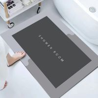 Вологопоглинаючий підлоговий килимок для ванної кімнати Shower Room AND185 нековзний швидковисихаючий всмоктуючий килим на підлогу у ванну 60х40 см