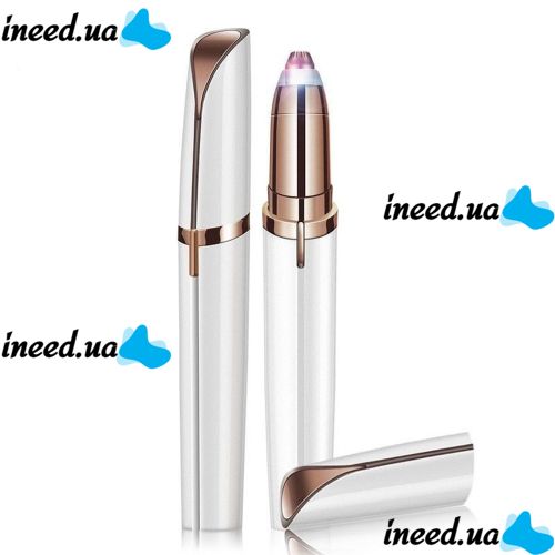 Жіночий епілятор для брів Finishing Touch Flawless Brows, портативний тример Електробритва для видалення волосся на батарейках Білий