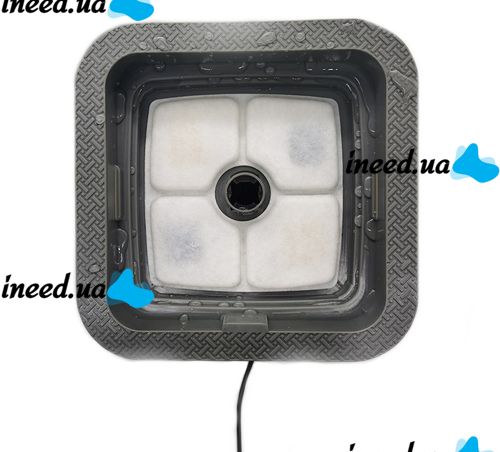Автоматична поїлка-фонтан для собак і котів Pet Water FOUNTAIN, Безшумна автоматична поїлка для домашніх тварин, Питний фонтан для котів, сірий