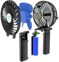 Ручний міні вентилятор Handy Mini Fan WX - 6508 USB акумуляторний настільний вентилятор трансформер зі складною ручкою і знімним акумулятором