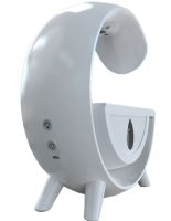 Антигравітаційний зволожувач повітря нічник Anti-Gravity Humidifier T00K8 з RGB підсвічуванням, Дифузор 350мл з крапельним ефектом від USB Білий