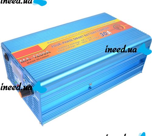 Зарядний пристрій для акумулятора UKC Battery Charger 12v 30A MA-1230A з вбудованим амперметром, Зарядка для акумуляторів авто і мото