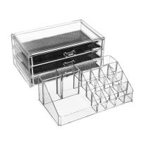 Desktop Acrylic Organizer Cosmetic Box CX-8702 with mirror for cosmetics and small items JN-870, Cosmetic box with drawers JN-878