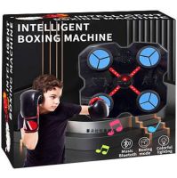Настенный музыкальный тренажер для бокса Music Boxing Machine CD18 с RGB подсветкой и перчатками, Настенная боксерская мишень с музыкой для детей