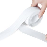 Waterproof Self-adhesive Curb Tape Waterproof Tape LY129 3.2 Meters for Bathtub , Insulating Super Strong Adhesive Tape for Bathrooms and Kitchen
