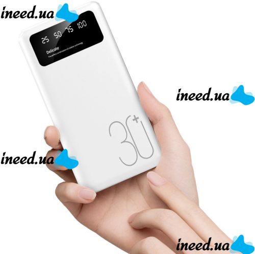 Charger UMB Power Bank 30000 mAh Martec Delicate 2xUSB with Flashlight, Portable Battery Powerbank External Battery Charging for Phone