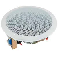 Ceiling Speakers UKC CS-5500BM 6W Waterproof Ceiling Acoustics Stereo Speaker for Ceiling Mounting CS 5500 5.5" for Home White